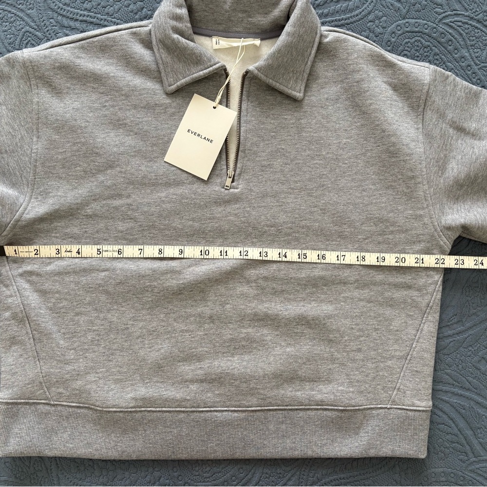 Everlane Luxe Fleece Quarter Zip Pullover - Picture 2 of 8